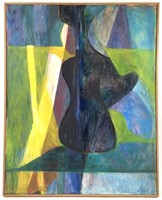 Peter Bruning Abstract Painting, 1984