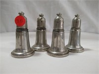2 Sets Pewter S+P Shakers
