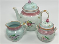 1930s and 1940s Adams Calyx Ware Teapot Set