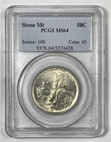 1925 Stone Mountain Commem Half PCGS MS64