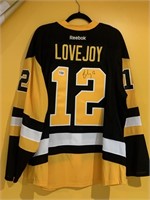 PENGUINS SIGNED NUMBER 12 LOVE JOY JERSEY SIZE 56