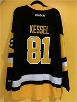 PENGUINS SIGNED KESSEL JERSEY NUMBER 81 REEBOK