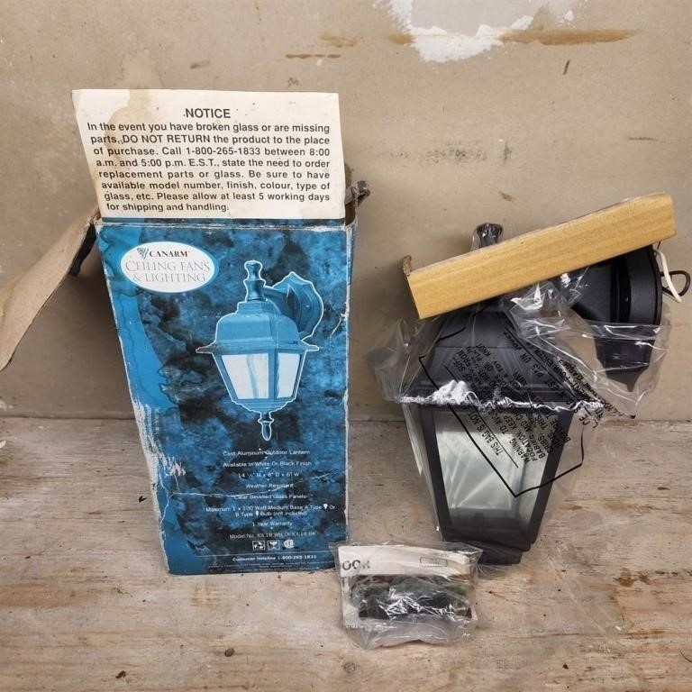 Cast Aluminum Outdoor Lantern in Box