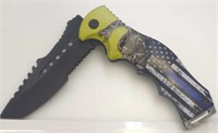 Police rattlesnake knife rite edge 300566-PO