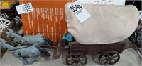 cast iron horse & wagon