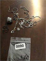 Sterling silver jewelry lot