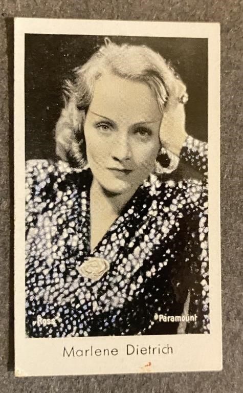 MARLENE DIETRICH: CAID Tobacco Card (1934)