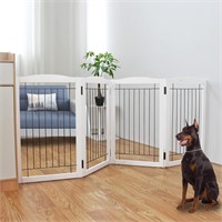 $95  Freestanding Foldable Dog Gate 80'W x 32'H