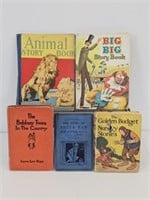 5 EARLY CHILDRENS BOOKS - EARLIEST IS 1928