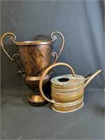 Stunning 13" vase, 8" watering can