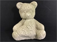 Cement garden teddy bear