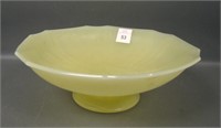 US Glass Mandarin Yellow Rays& Points Ftd Bowl