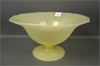 US Glass Mandarin Yellow Rays & Points Ftd Bowl