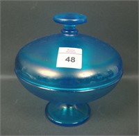 Fenton Celeste Blue # 743 Covered Puff Box