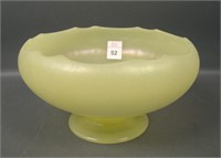 US Glass Mandarin Yellow Rays & Points Ftd Bowl