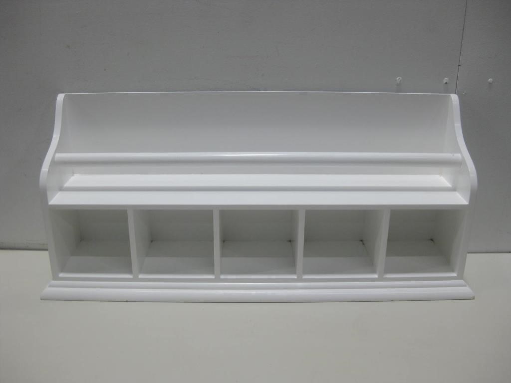 28.5"x 6.75"x 12.75" Towel Rack Wall Shelf