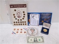 Lot of Collector Tokens, Obama Genuin Coin Set