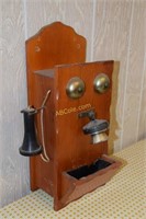 Wall Style Phone Cabinet & Wooden Gun Rack