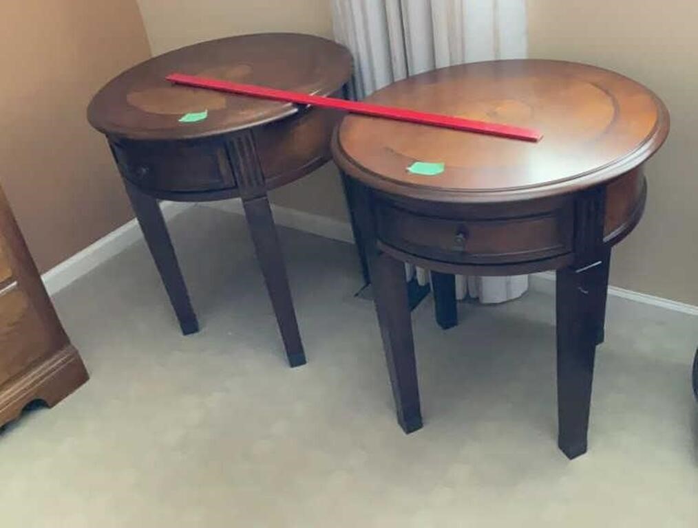 Matching end tables with drawer
