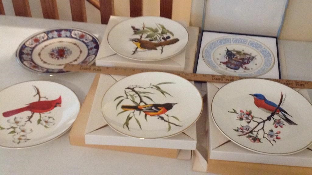 Avon bird plates and other