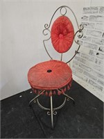 Vintage Metal Vanity Seat