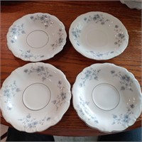 Blue Garland Haviland China Saucers