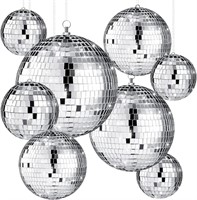 Disco Ball Set  8 Pcs for Events (12'-4')