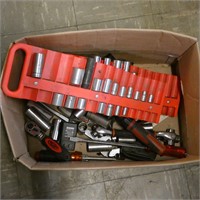 Various Sockets, Oil Filter Wrenches, Etc