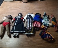 7 Handcrafted Dolls Africa Australia Rep of Georgi