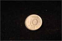 1952 Sweden 10 ore Silver Coin