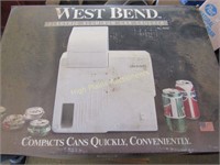 West Bend Electric Alum Can Crusher