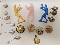 Vintage Baseball Smalls Lot Cracker jack Toy