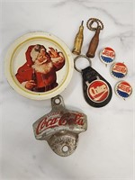 Vintage Coca-Cola and Pepsi Soda Advertising