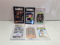 (6) Assorted Graded Sports Cards