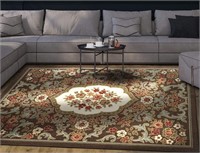 Antep Rugs Alfombras (Non-Slip) Floral Low Profile
