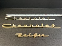 1950s (approx) Chevrolet Automobile emblems