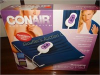 Conair massaging heating pad, NOS
