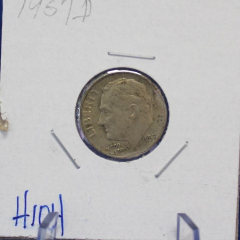 1957 D Roosevelt Dime