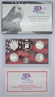 2008 SILVER PROOF QUARTER SET