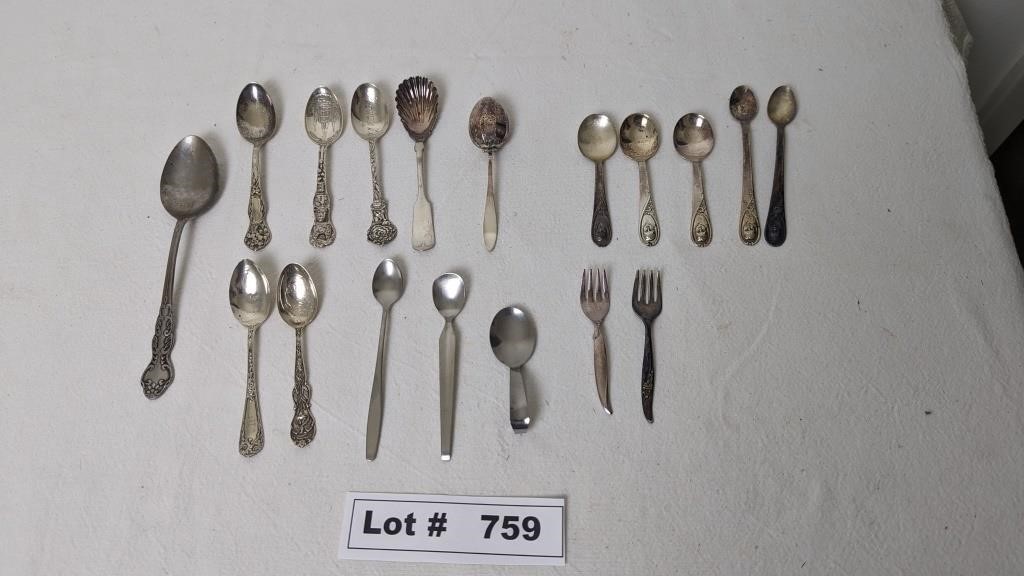 ASSORTMENT OF FLATWARE - COLLECTIBLES, SILVER, SIL