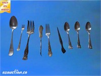 Nine pieces of miscellaneous silver plated