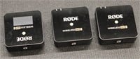 Lot of 3 Rode Wireless Microphones