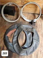 Antique 18" Tire Rings & Tubes