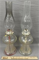 Pair of Kerosene Oil Lamps