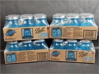 4 Packs of 6 Ball Vintage Style Blue Jars