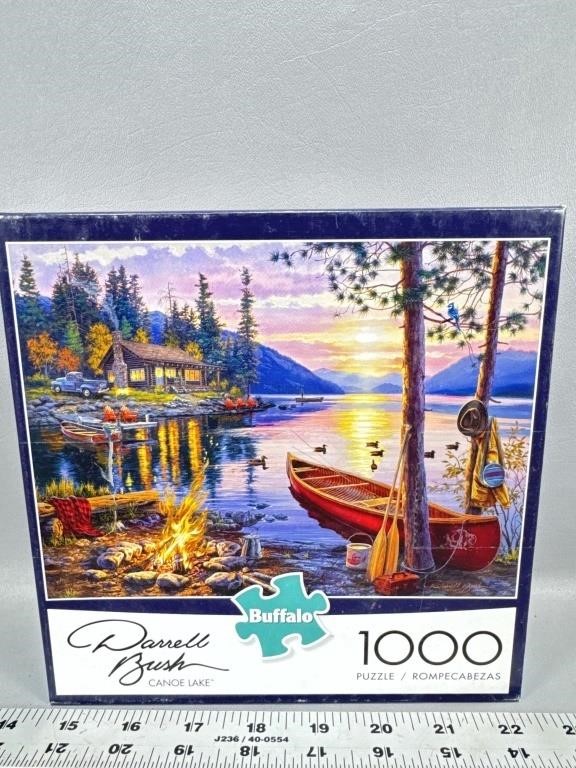 1000 piece Darrell Bush canoe lake puzzle