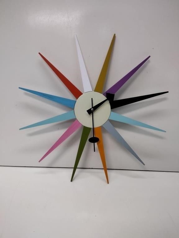 George Nelson Sunburst Wall Clock