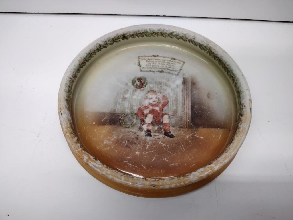 Antique Little Jack Horner Bavarian China Dish