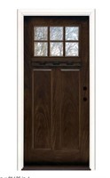 37.5 in. x 81.625 in. 6 Lite Craftsman Stained