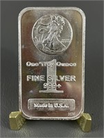 One Troy Ounce Fine .999 Silver